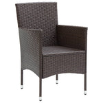Hagespisestoler 2 Stk Polyrotting Brun