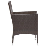Hagespisestoler 2 Stk Polyrotting Brun