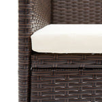 Hagespisestoler 2 Stk Polyrotting Brun