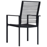 Hagestoler 4 Stk Pvc Rotting Svart