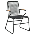 Hagestoler 2 Stk Svart 58X59X85,5 Cm Pvc Rotting