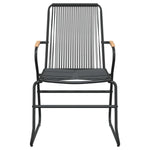 Hagestoler 2 Stk Svart 58X59X85,5 Cm Pvc Rotting