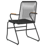 Hagestoler 2 Stk Svart 58X59X85,5 Cm Pvc Rotting