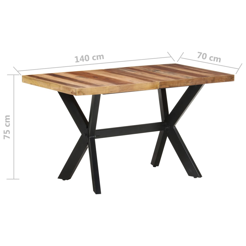 Spisebord 140X70X75 Cm Heltre Med Honningfinish