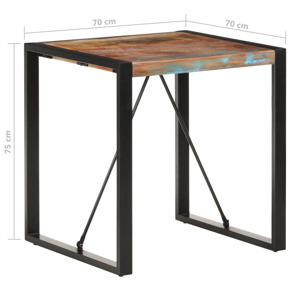 Spisebord 70X70X75 Cm Gjenvunnet Heltre