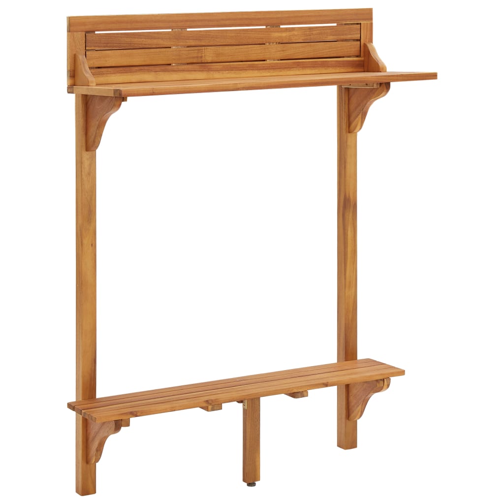 Barbord For Balkong 90X37X122,5 Cm Heltre Akasie