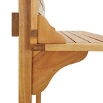 Barbord For Balkong 90X37X122,5 Cm Heltre Akasie