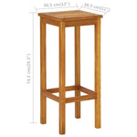 Barsett For Balkong 3 Deler Heltre Akasie