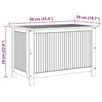 Putekasse 90X50X58 Cm Heltre Akasie