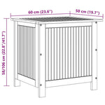 Putekasse 60X50X58 Cm Heltre Akasie