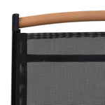 Foldbare Hagestoler 6 Stk Textilene Svart