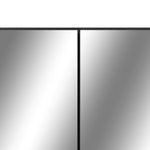 Speilskap Med Led Svart 80X15X60 Cm Mdf