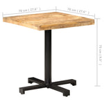 Bistrobord Firkantet 70X70X75 Cm Grovt Mangotre