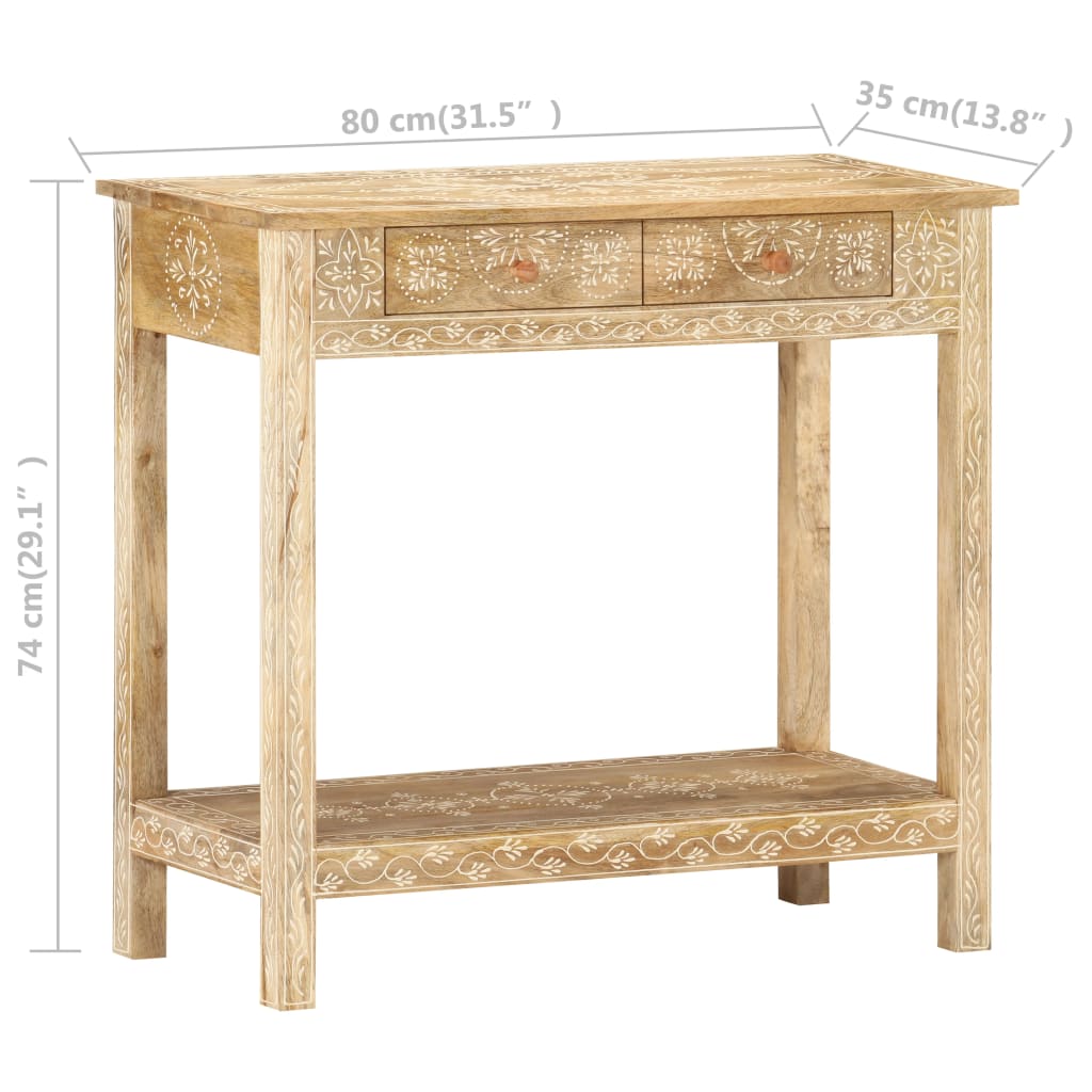 Konsollbord 80X35X74 Cm Heltre Mango