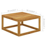 Salongbord 68X68X29 Cm Heltre Akasie