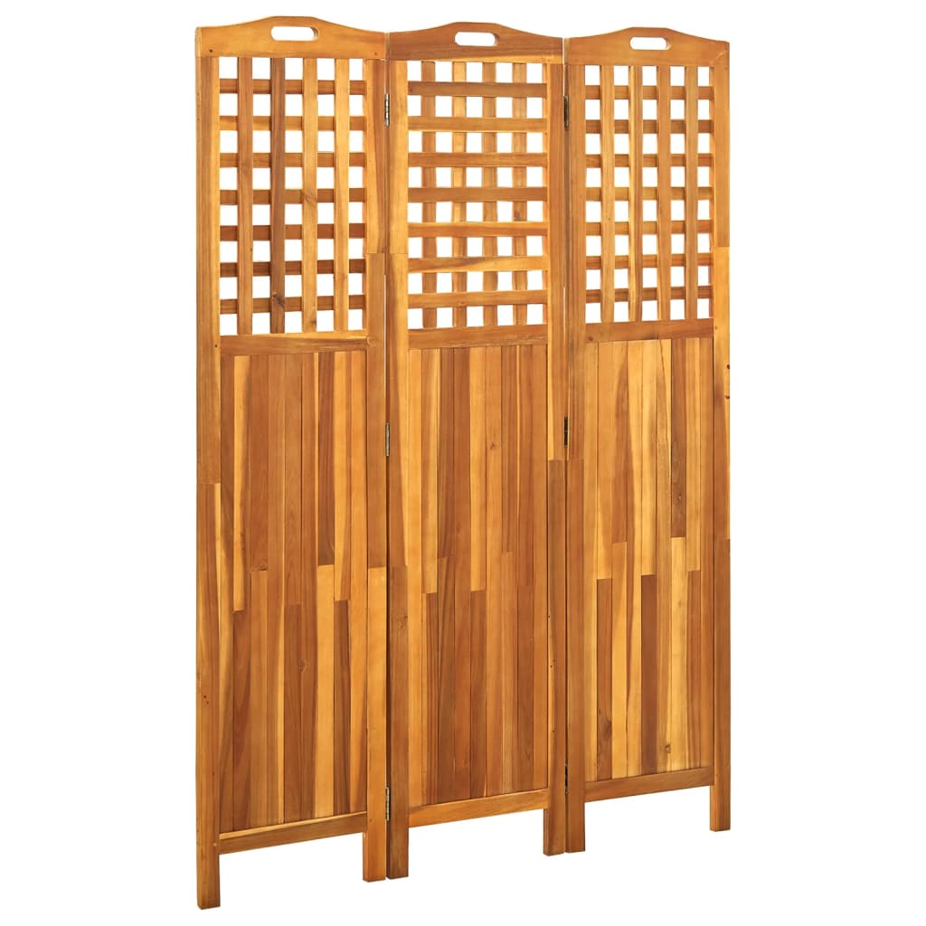 Romdeler 3 Paneler 121X2X170 Cm Heltre Akasie