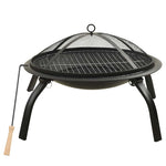2-I-1 Bålfat Og Grill Med Ildrake 56X56X49 Cm Stål