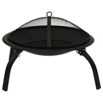 2-I-1 Bålfat Og Grill Med Ildrake 56X56X49 Cm Stål