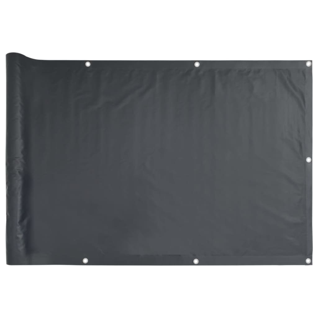 Balkongskjerm Antrasitt 75X500 Cm Oxfordstoff