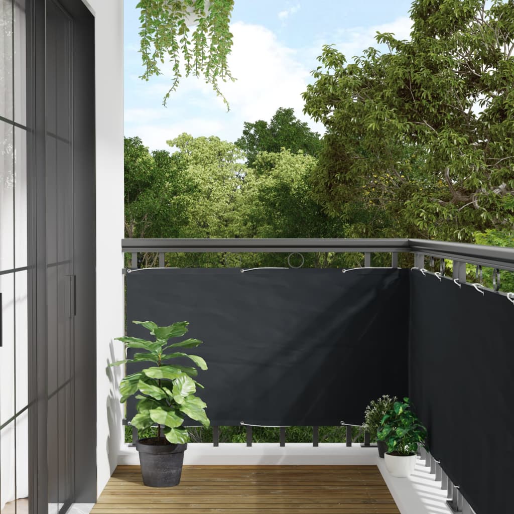 Balkongskjerm Antrasitt 75X500 Cm Oxfordstoff
