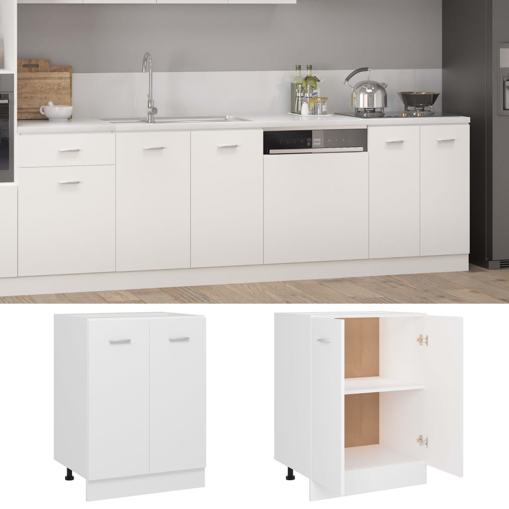 Bunnskap &quot;Lyon&quot; Hvit 60X46X81,5 Cm Konstruert Tre