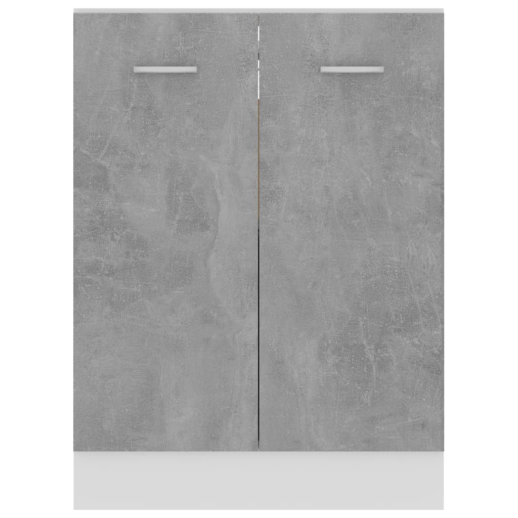 Bunnskap &quot;Lyon&quot; Betonggrå 60X46X81,5 Cm Konstruert Tre