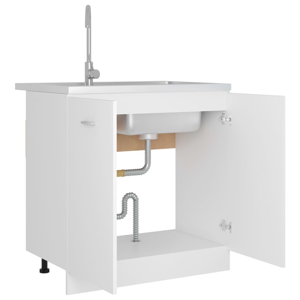 Bunnskap Til Vask &quot;Lyon&quot; Hvit 80X46X81,5 Cm Konstruert Tre