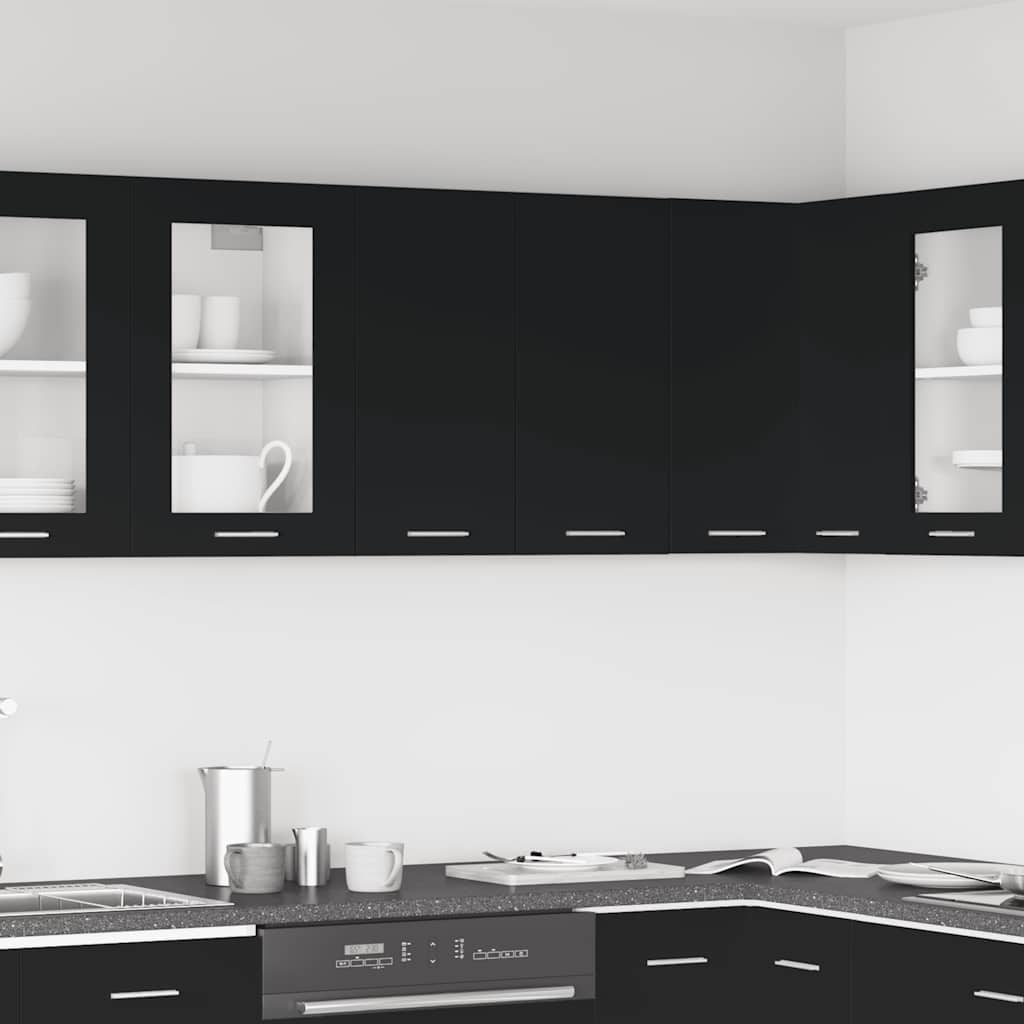 Hengende Skap &quot;Lyon&quot; Svart 60X31X60 Cm Konstruert Tre