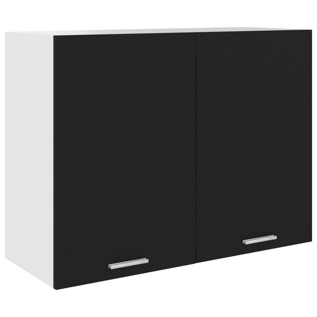 Hengende Skap &quot;Lyon&quot; Svart 80X31X60 Cm Konstruert Tre