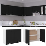 Hengende Skap &quot;Lyon&quot; Svart 80X31X60 Cm Konstruert Tre