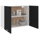 Hengende Skap &quot;Lyon&quot; Svart 80X31X60 Cm Konstruert Tre