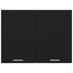 Hengende Skap &quot;Lyon&quot; Svart 80X31X60 Cm Konstruert Tre