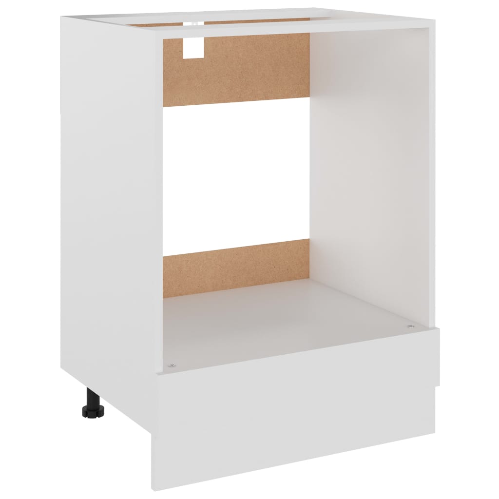 Ovnskap &quot;Riga&quot; Hvit 60X46X81,5 Cm Konstruert Tre