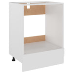 Ovnskap &quot;Riga&quot; Hvit 60X46X81,5 Cm Konstruert Tre