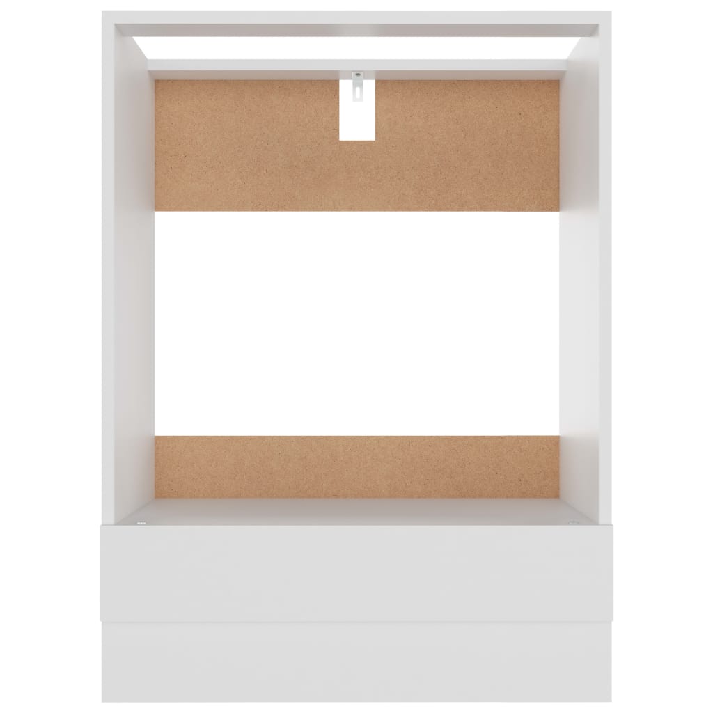 Ovnskap &quot;Riga&quot; Hvit 60X46X81,5 Cm Konstruert Tre