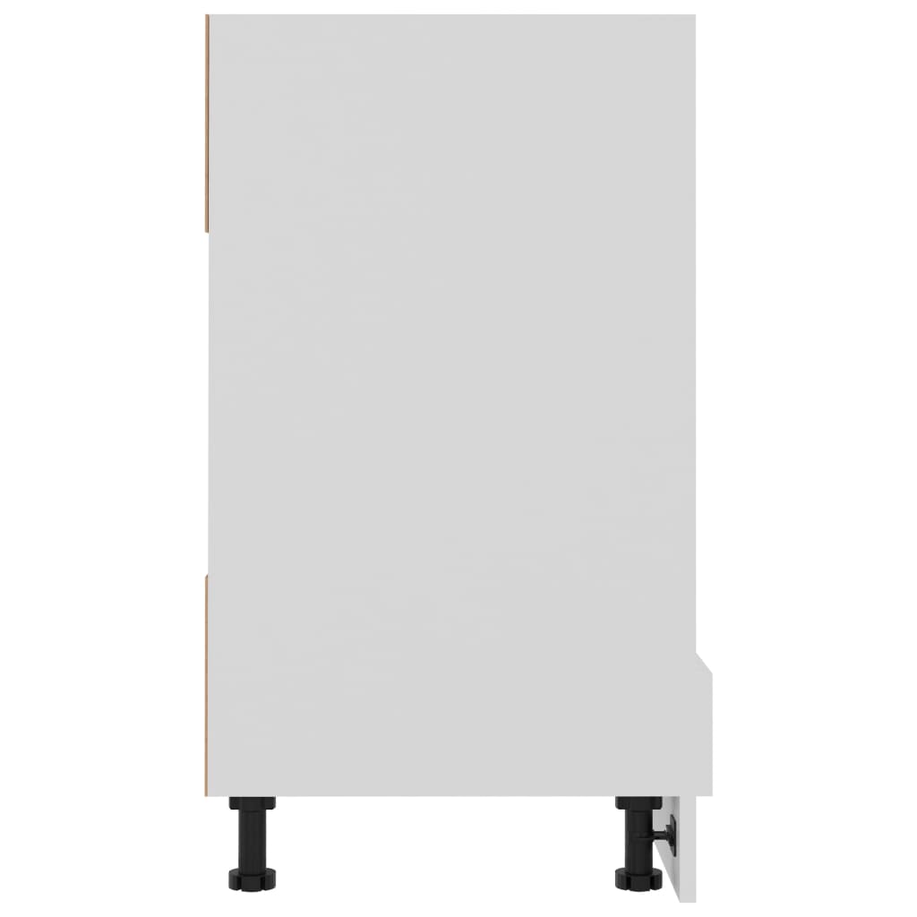 Ovnskap &quot;Riga&quot; Hvit 60X46X81,5 Cm Konstruert Tre