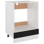 Ovnskap &quot;Riga&quot; Svart 60X46X81,5 Cm Konstruert Tre