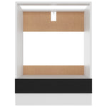 Ovnskap &quot;Riga&quot; Svart 60X46X81,5 Cm Konstruert Tre