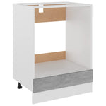 Ovnskap &quot;Riga&quot; Betonggrå 60X46X81,5 Cm Konstruert Tre