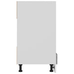 Ovnskap &quot;Riga&quot; Betonggrå 60X46X81,5 Cm Konstruert Tre