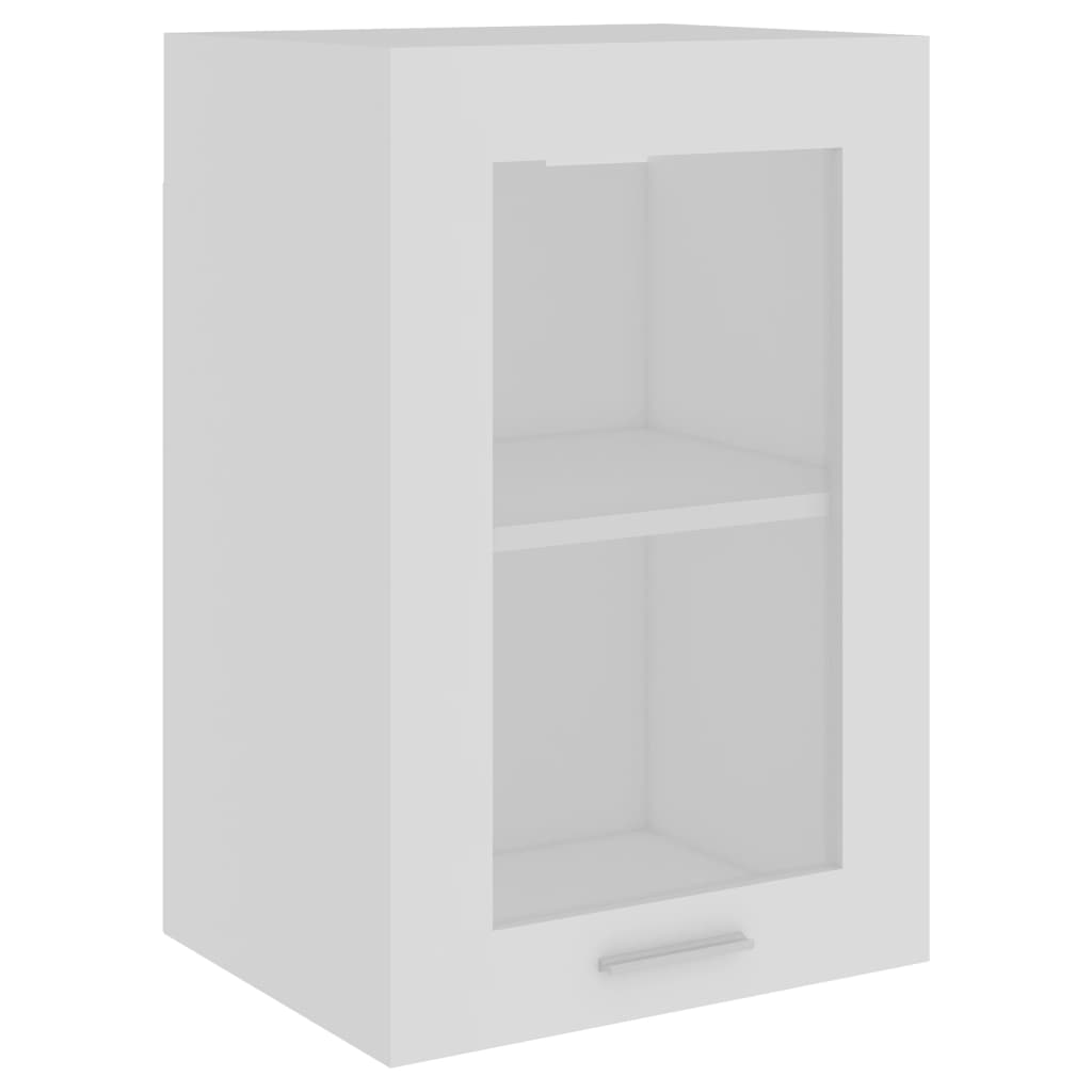 Hengende Skap Glass &quot;Lyon&quot; Hvit 40X31X60 Cm Konstruert Tre