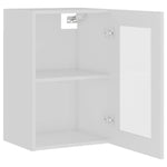 Hengende Skap Glass &quot;Lyon&quot; Hvit 40X31X60 Cm Konstruert Tre