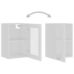 Hengende Skap Glass &quot;Lyon&quot; Hvit 40X31X60 Cm Konstruert Tre