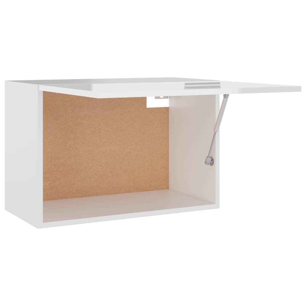Hengende Skap &quot;Lyon&quot; Høyglans Hvit 60X31X40 Cm Konstruert Tre