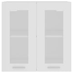 Hengende Skap Glass &quot;Lyon&quot; Hvit 60X31X60 Cm Konstruert Tre