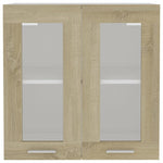 Hengende Skap Glass &quot;Lyon&quot; Sonoma Eik 60X31X60 Cm