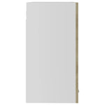 Hengende Skap Glass &quot;Lyon&quot; Sonoma Eik 60X31X60 Cm