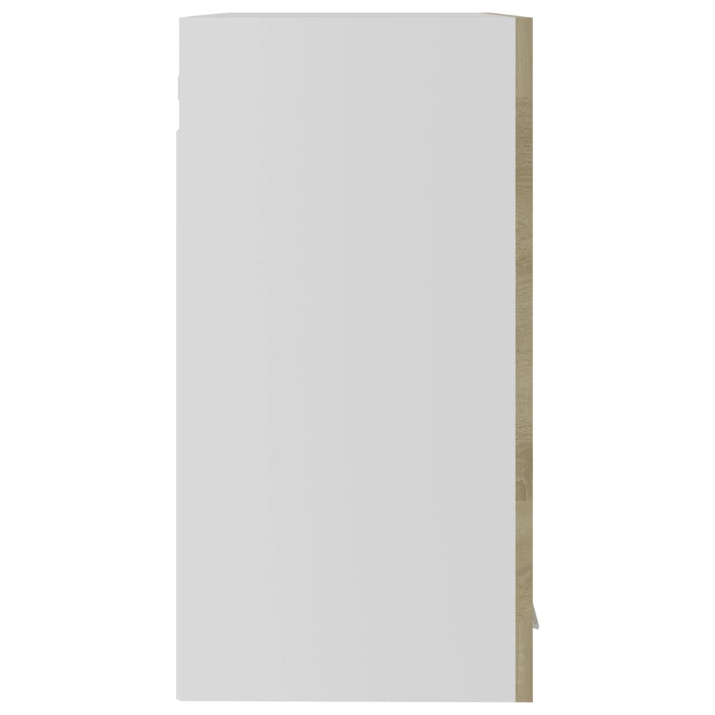 Hengende Skap Glass &quot;Lyon&quot; Sonoma Eik 60X31X60 Cm