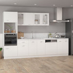Hengende Skap Glass &quot;Lyon&quot; Hvit 80X31X60 Cm Konstruert Tre