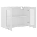Hengende Skap Glass &quot;Lyon&quot; Hvit 80X31X60 Cm Konstruert Tre